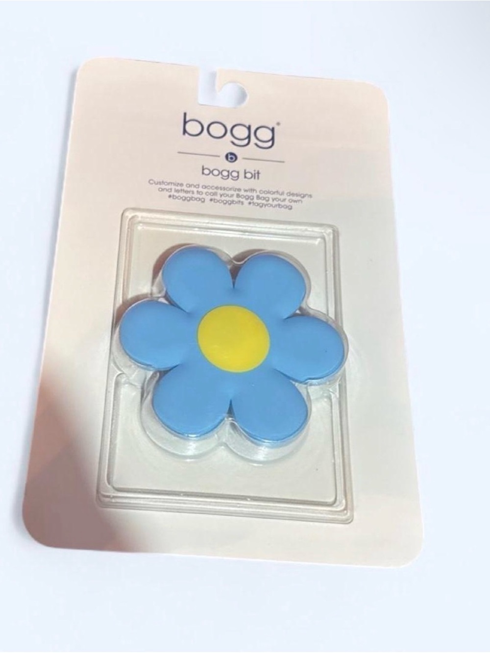 NWT BOGG BAG Blue and Yellow Flower Bogg Bit